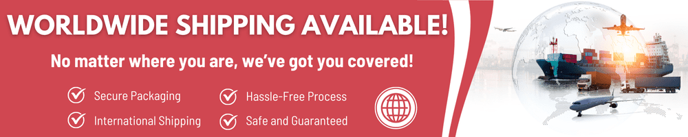 Worldwide shipping available