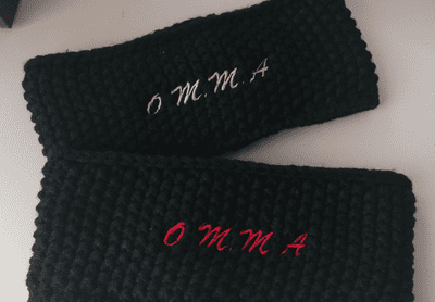 Embroidered One Mind Martial Arts Adult waffle headbands