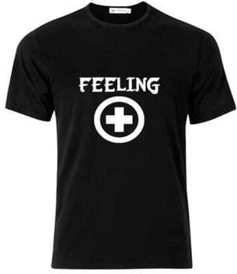 Feeling positive road sign tshirt