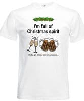 Full of Christmas spirit tshirts ADULTS