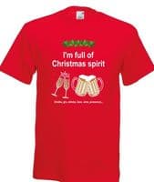 Full of Christmas spirit tshirts ADULTS