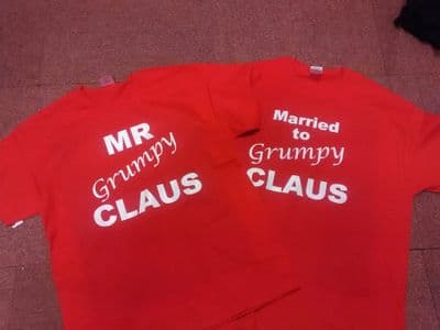 Married to Mr Grumpy Claus tshirt