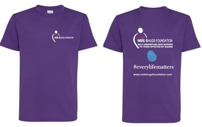 Neil's hugs foundation cotton adult tshirt