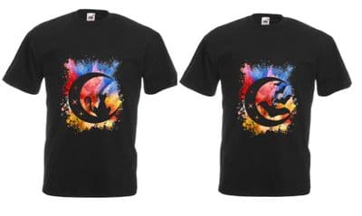 Silhouette moon range