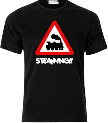 Steaming road sign tshirt