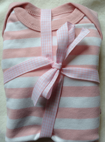 Newborn Stripey Pink/white Stripe 0-3 Months