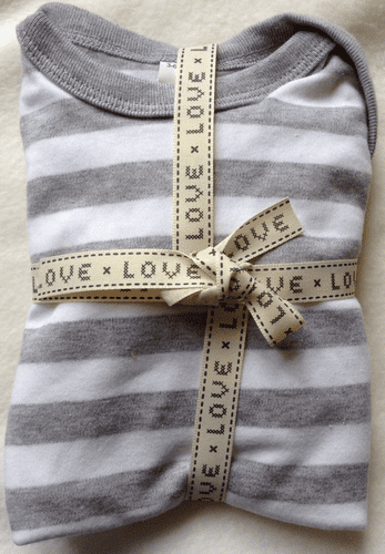 Stripey set Grey/white Stripe3-6 Months