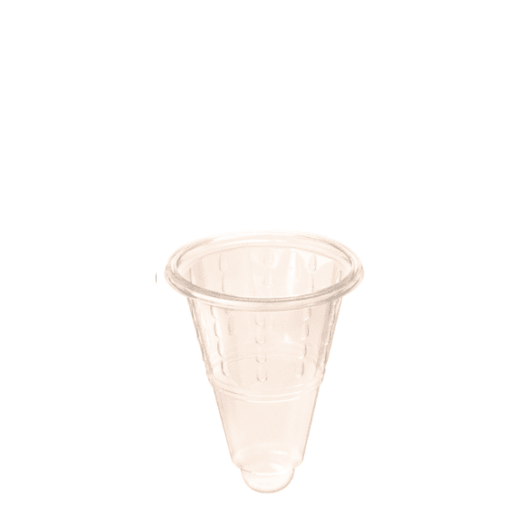 Clear Plastic Screwball Cups 100ml