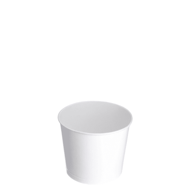 White 200ml Wax Paper Ice Cream Tubs TYPES19