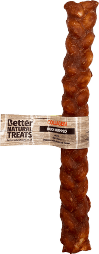 Collagen duck wrapped platted sticks (30cm)