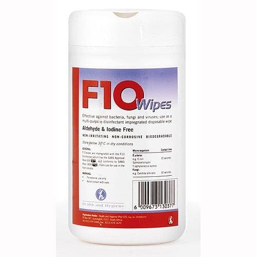 F10 Wipes x 100