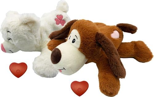 Heart Beat Comforter Toy Brown