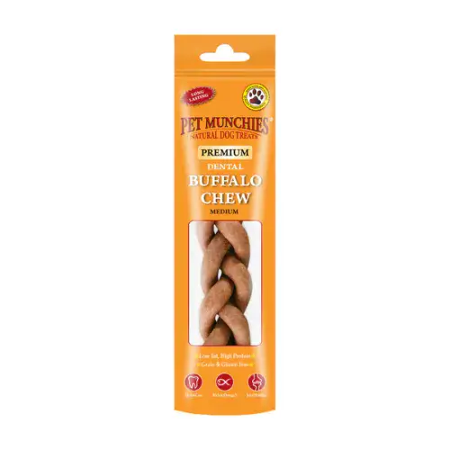 Pet Munchies Medium Dental Buffalo Dog Chews 55g
