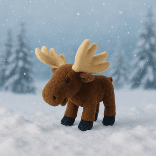 Plush Winter Moose