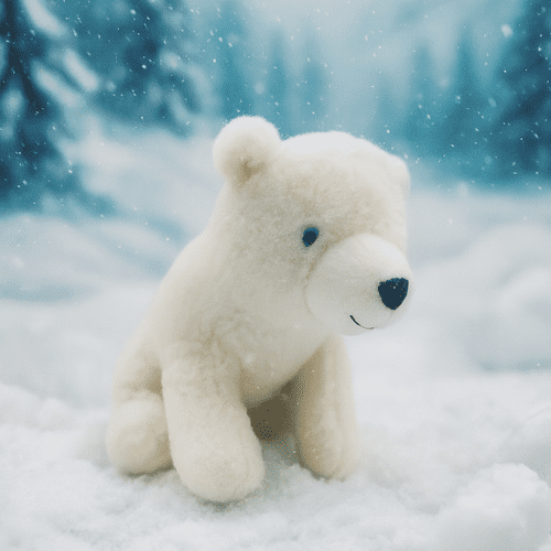 Plush Winter Polar Bear