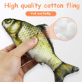 Realistic Catnip Fish Toy