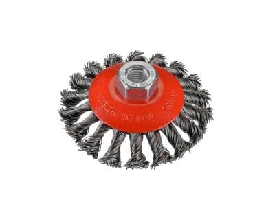 115mm Twisted  Knot Wire Bevel Brush Wheel - German