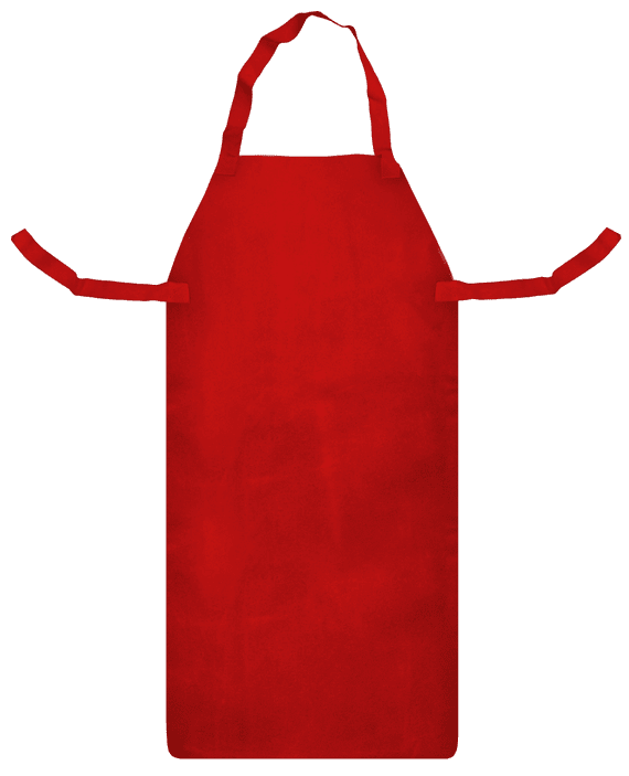 Red Leather Welding Apron - 42