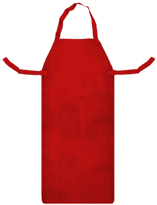 Red Leather Welding Apron - 48