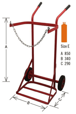 Single Propane Cylinder Trolley