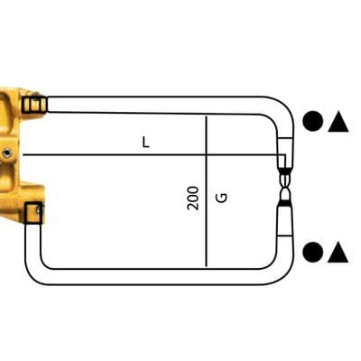 Tecna 20mm Bent Water Cooled Arms Height 200mm