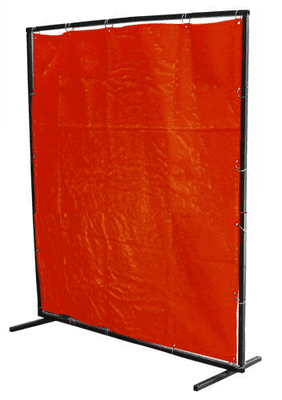 Welding Screen - Flame Resistant Orange PVC