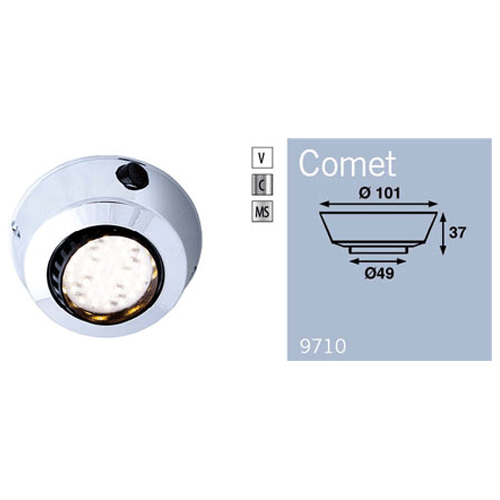 **CLEARANCE** - COMET 36SMD WITH SWITCH - MATT SILVER