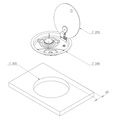 **CLEARANCE** - FC1345 ROUND 1 BURNER HOB WITH GLASS LID