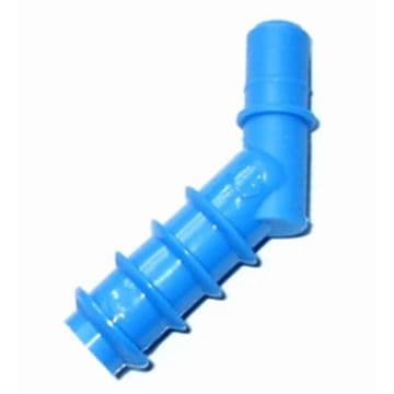 1/2" BARBED HOSETAIL 45?? - BLUE