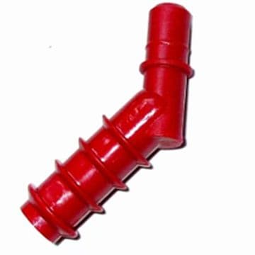 1/2" BARBED HOSETAIL 45?? - RED