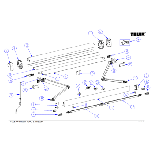 4900 AWNING SPARE PARTS