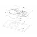 FOLDY -  ROUND SINK, SINGLE BURNER UNIT
