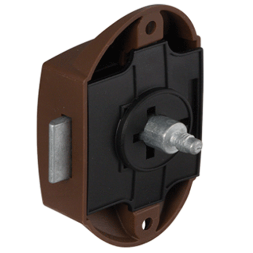LARGE LOCK, BROWN, FOR PUSH BUTTON SYSTEM