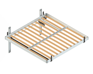 LEONARDO BED FRAME KIT - ANODISED