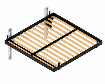 LEONARDO BED FRAME KIT - BLACK