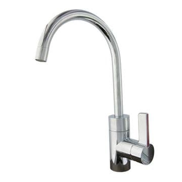 LUCCA MIXER CHROME, BRASS OVAL SPOUT