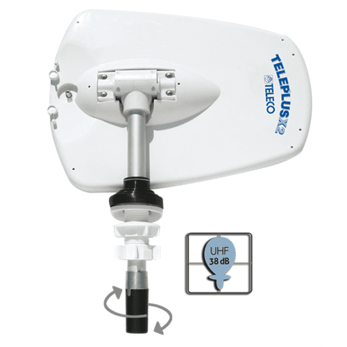 TELEPLUS X2 TV ANTENNA & 39cm MAST