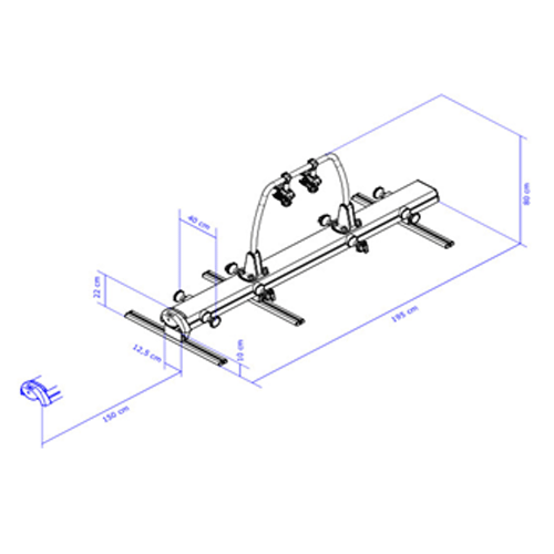 THULE VELOSLIDE STANDARD (EXC. MOUNT RAILS)
