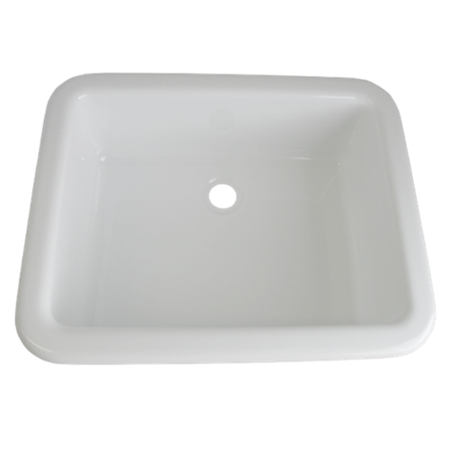 WASH BOWL MINI RECTANGULAR WHITE