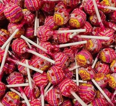 100 x  Strawberry Chupa Chups