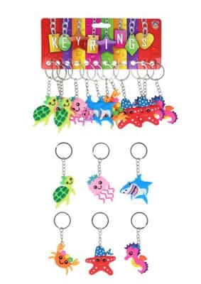 12 x Sealife Keychains 12-Pack (5cm) (Works out at JUST 17p per keyring) (1)