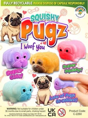 32mm Squishy pugs  x 250