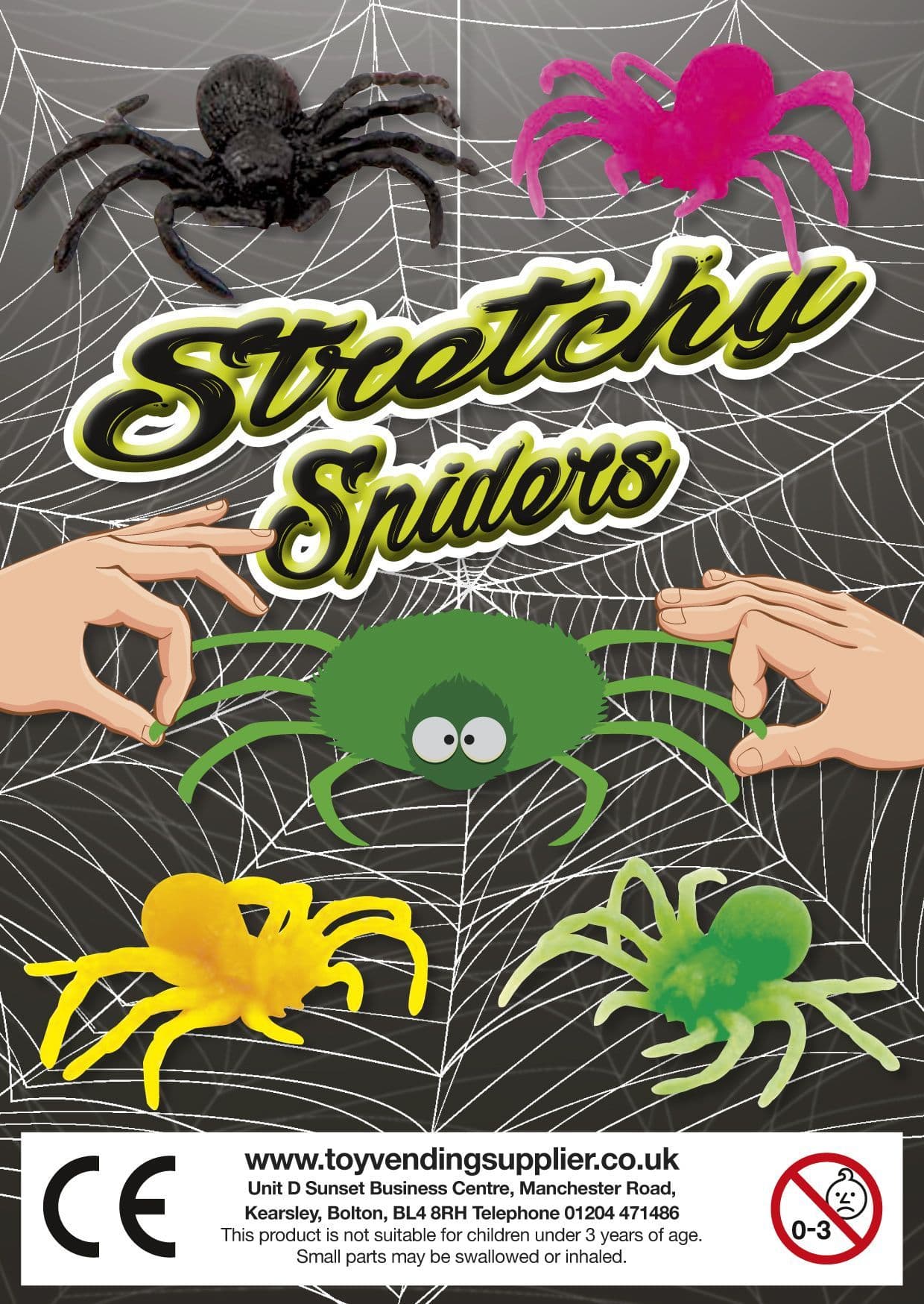 32mm Stretchy Spiders X 250 32mm Stretchy Spiders X 250