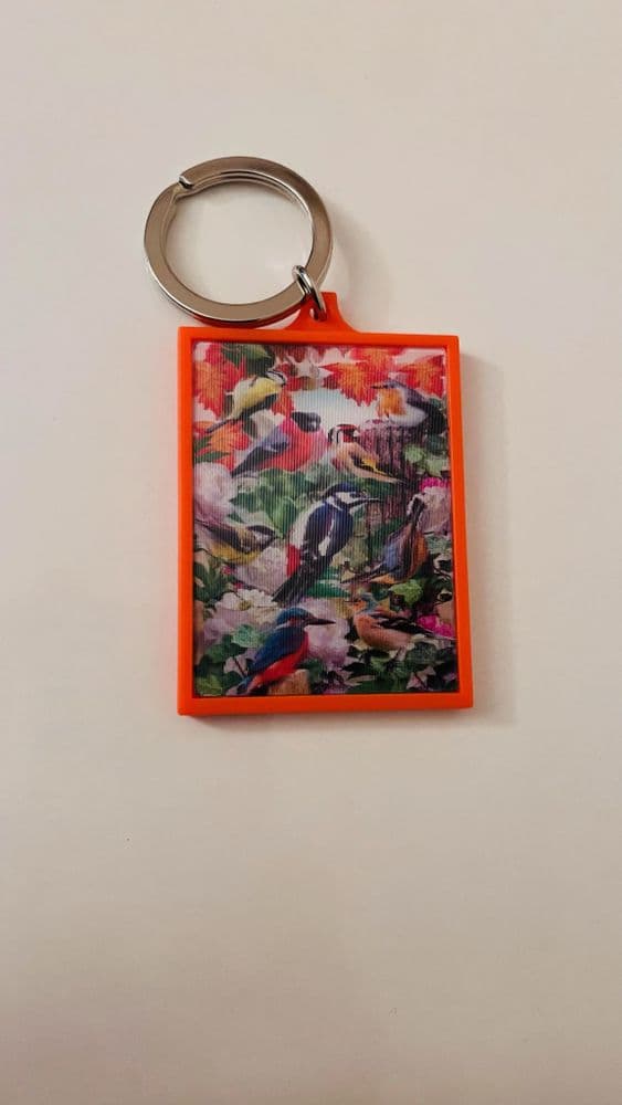 3D Birds Keyring
