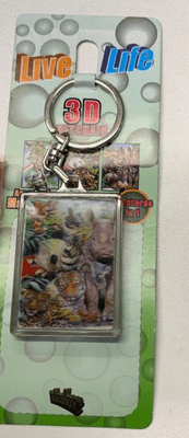 3D Jungle Animals Keyring