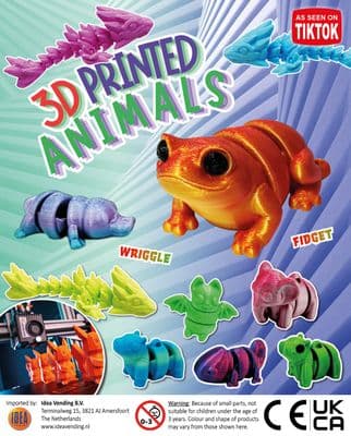 50mm 3D Printed Animals x 100