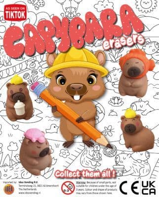 50mm Capybara Erasers x 100