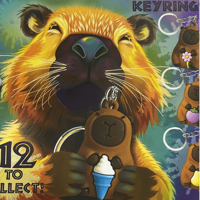 50mm CapyBara Key Rings  x 100