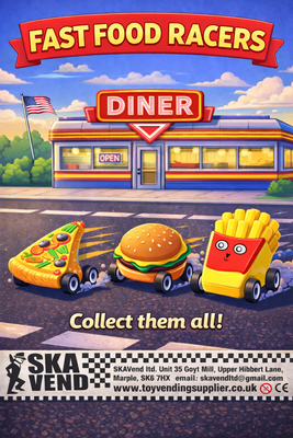50mm Fast Food Racers  x 100