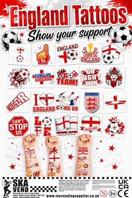 50mm Football Tattoos  x 100
